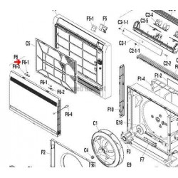 DAIKIN LOQUET DE FERMETURE F6-1 POUR MACHINE FVXS50FV1B/FVXS25FV1B